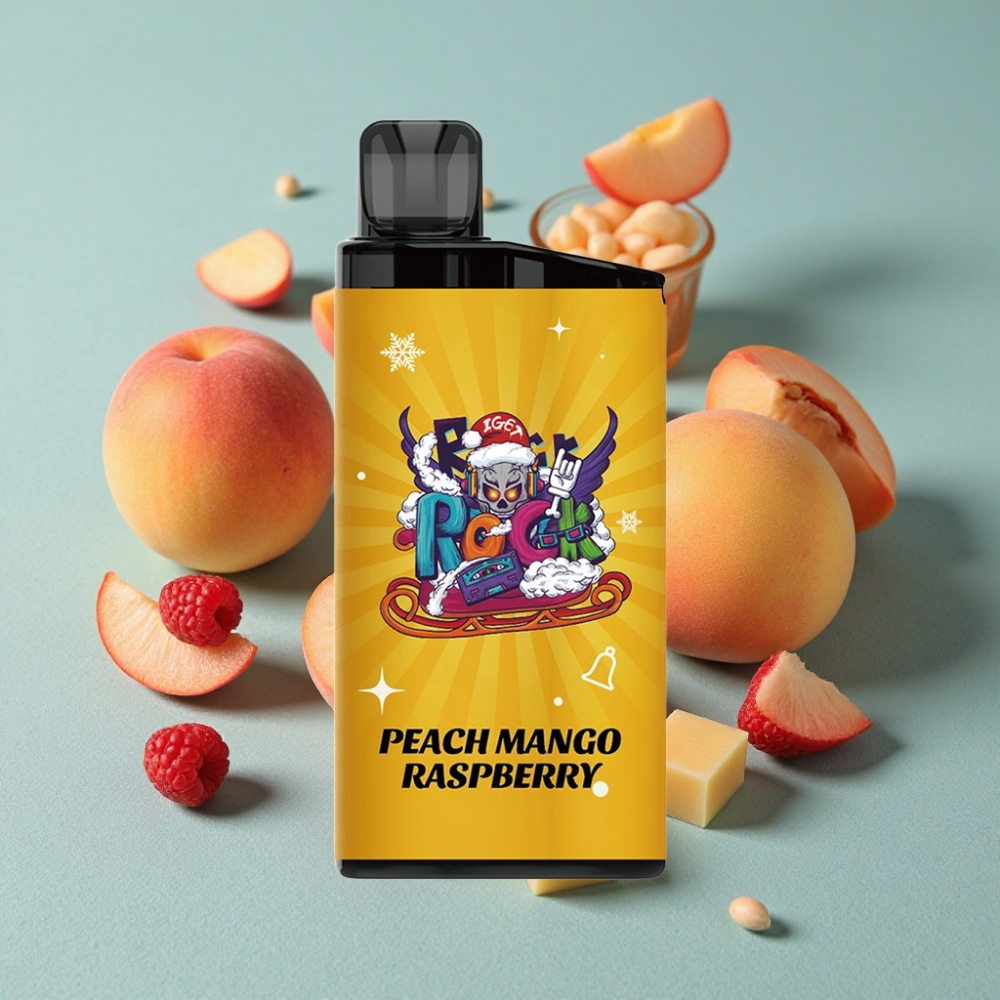 IGET Bar 3500 Puffs 1400mAh 1.2 Ohm Mesh Coil Durazno Mango Frambuesa