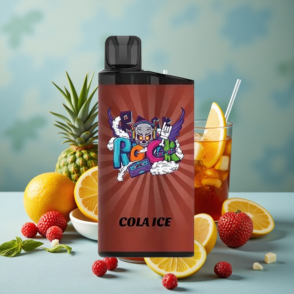 IGET Bar 3500 Puffs Desechable Sabor Cola Helada con Batería de 1400 mAh y Malla de 1.2 Ohm