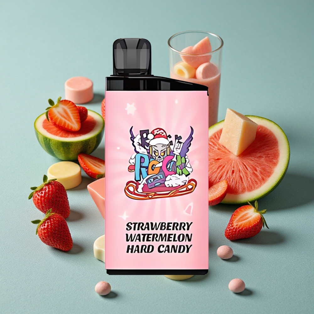 IGET Bar 3500 Puffs Dispositivo Vape Desechable Fresa Sandía Caramelo Duro 1400mAh 1.2 Ohm