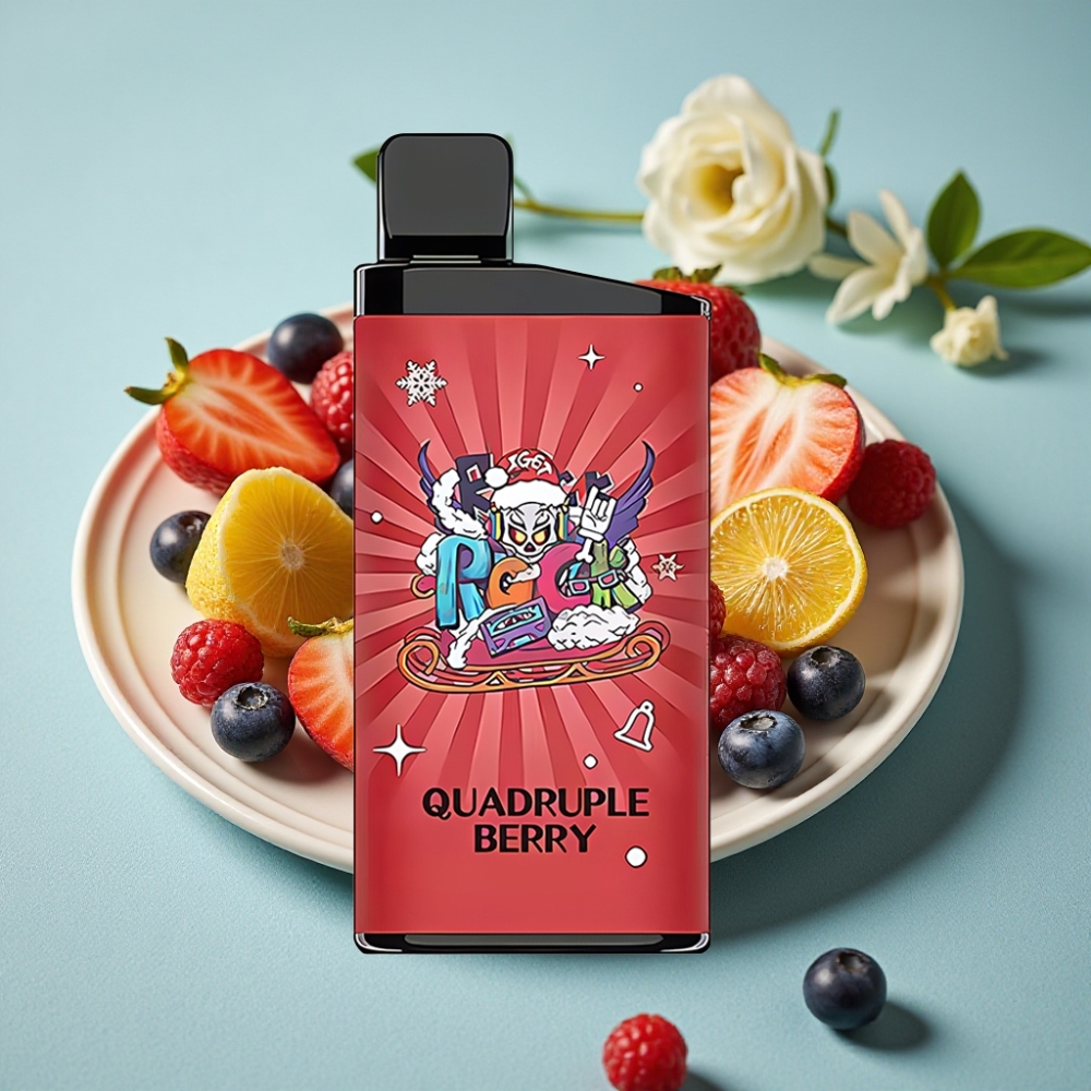 IGET Bar 3500 Puffs Vape Desechable Baya Cuádruple con Batería 1400 mAh y Bobina Mesh 1.2 Ohm