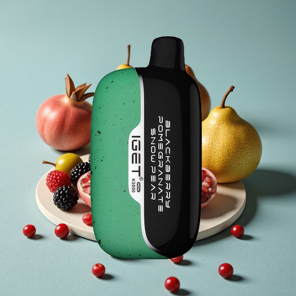 IGET Moon K5000 Puffs 81.5 g PC 1.35 Ohm 49.5x25.3x99.4 mm Mora Granada Pera Nieve