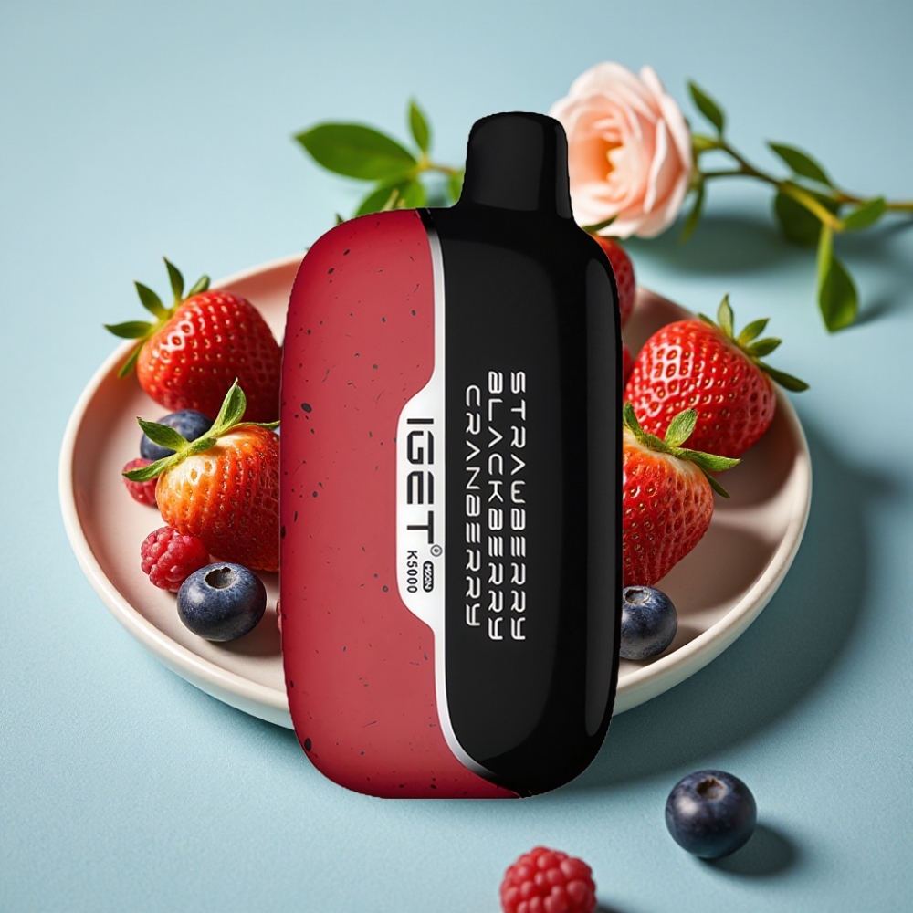 IGET Moon K5000 Puffs Desechable 81.5g Fresa Mora Arándano PC 1.35 Ohm