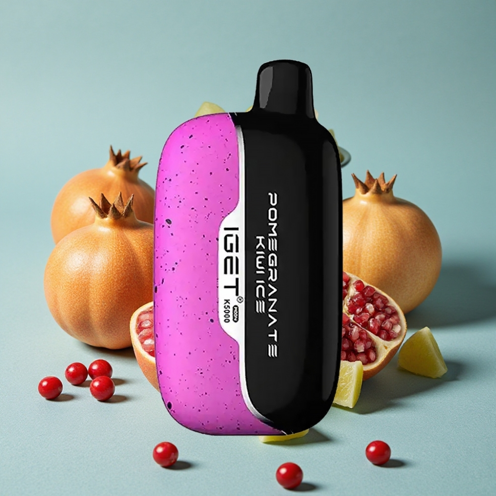 IGET Moon K5000 Puffs Desechable Granada Kiwi Hielo PC 1.35 Ohm 81.5g 49.5x25.3x99.4mm