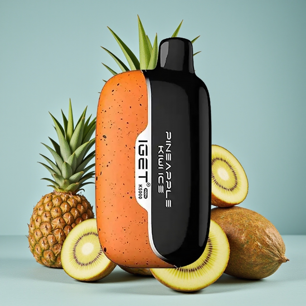 IGET Moon K5000 Puffs Desechable Piña Kiwi Hielo 81.5g PC Malla 1.35 Ohm 49.5x25.3x99.4mm