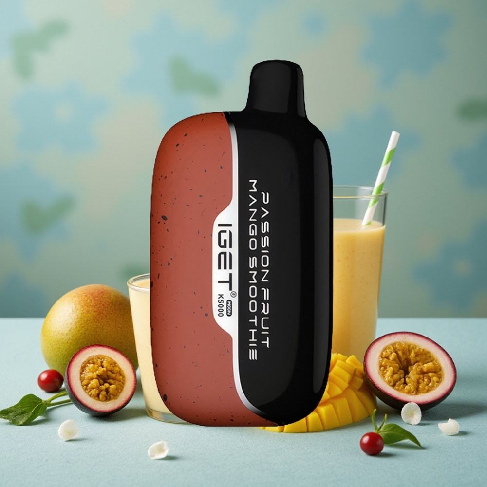 IGET Moon K5000 Puffs Disposable Vape Batido de Maracuyá y Mango, 81.5 g, 1.35 Ohm
