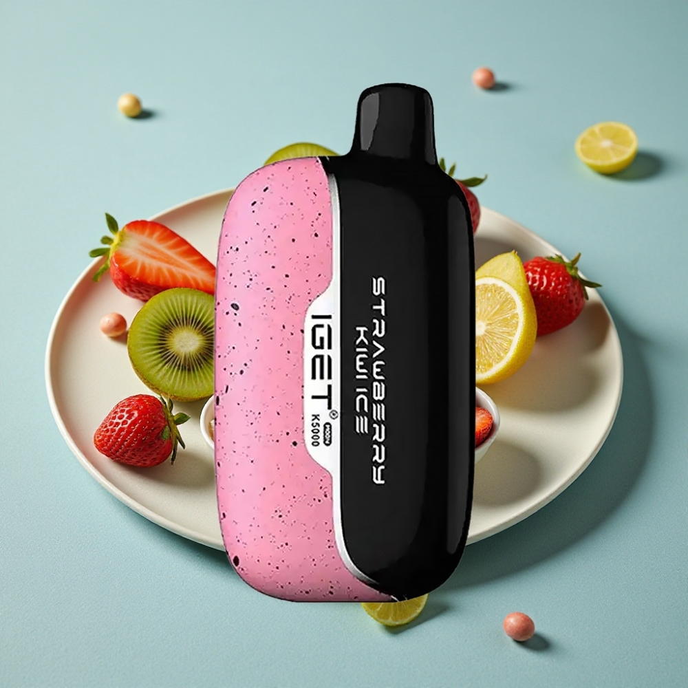 IGET Moon K5000 Puffs Disposable Vape Fresa Kiwi Hielo – 81.5 g, PC, Malla 1.35 Ohm, 49.5x25.3x99.4 mm