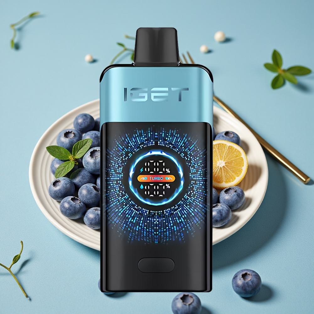 IGET ONE 12000 Puffs Desechable Pantalla Curva Color 2700 mAh Arándano Helado