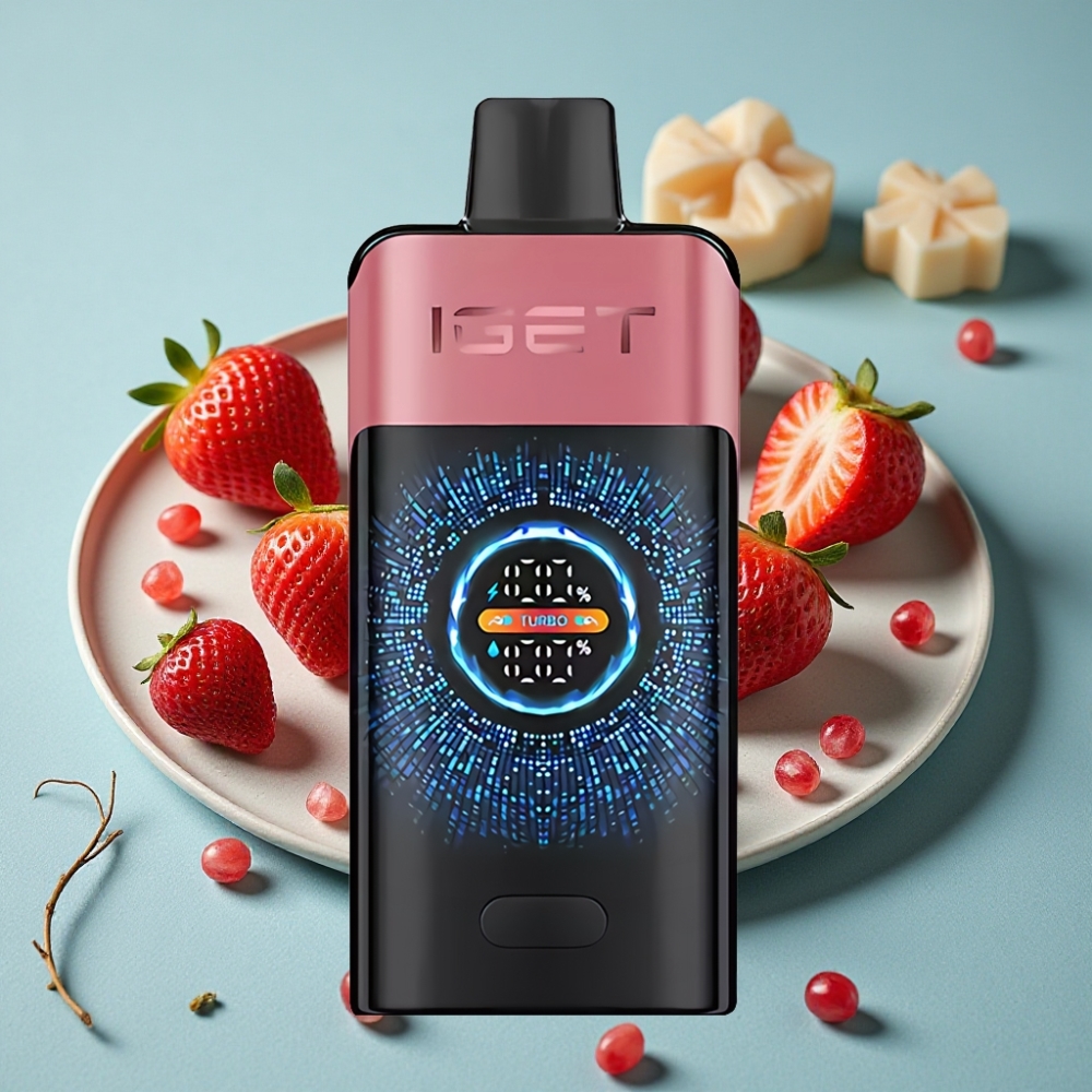 IGET ONE 12000 Puffs Disposable Vape Fresa Granada Helada con Pantalla Curva y Batería 2700 mAh