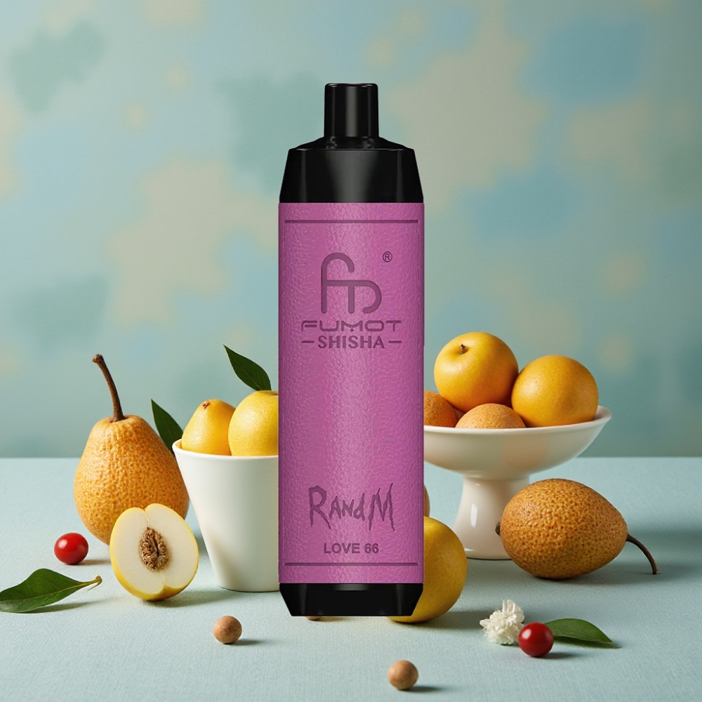 RandM Fumot Shisha 10000 Puffs Disposable Vape Amor 66 con 18ml e-líquido y 850 mAh