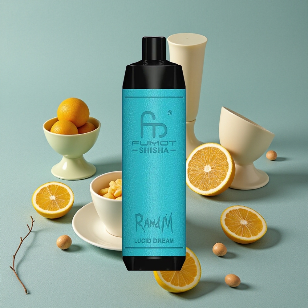 RandM Fumot Shisha 10000 Puffs Vape Desechable Sueño Lúcido con Batería 850 mAh y Tipo-C