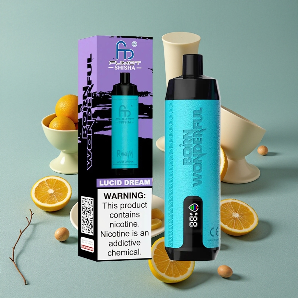 RandM Fumot Shisha 10000 Puffs Vape Desechable Sueño Lúcido con Batería 850 mAh y Tipo-C