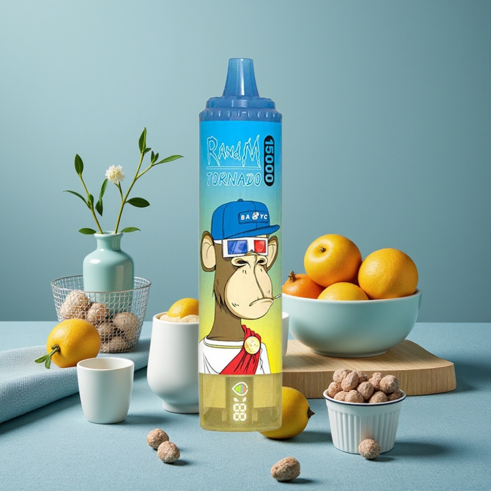 RandM Fumot Tornado 15000 Puffs 25ml 850mAh LCD Tipo-C Azul Mr vape al por mayor España