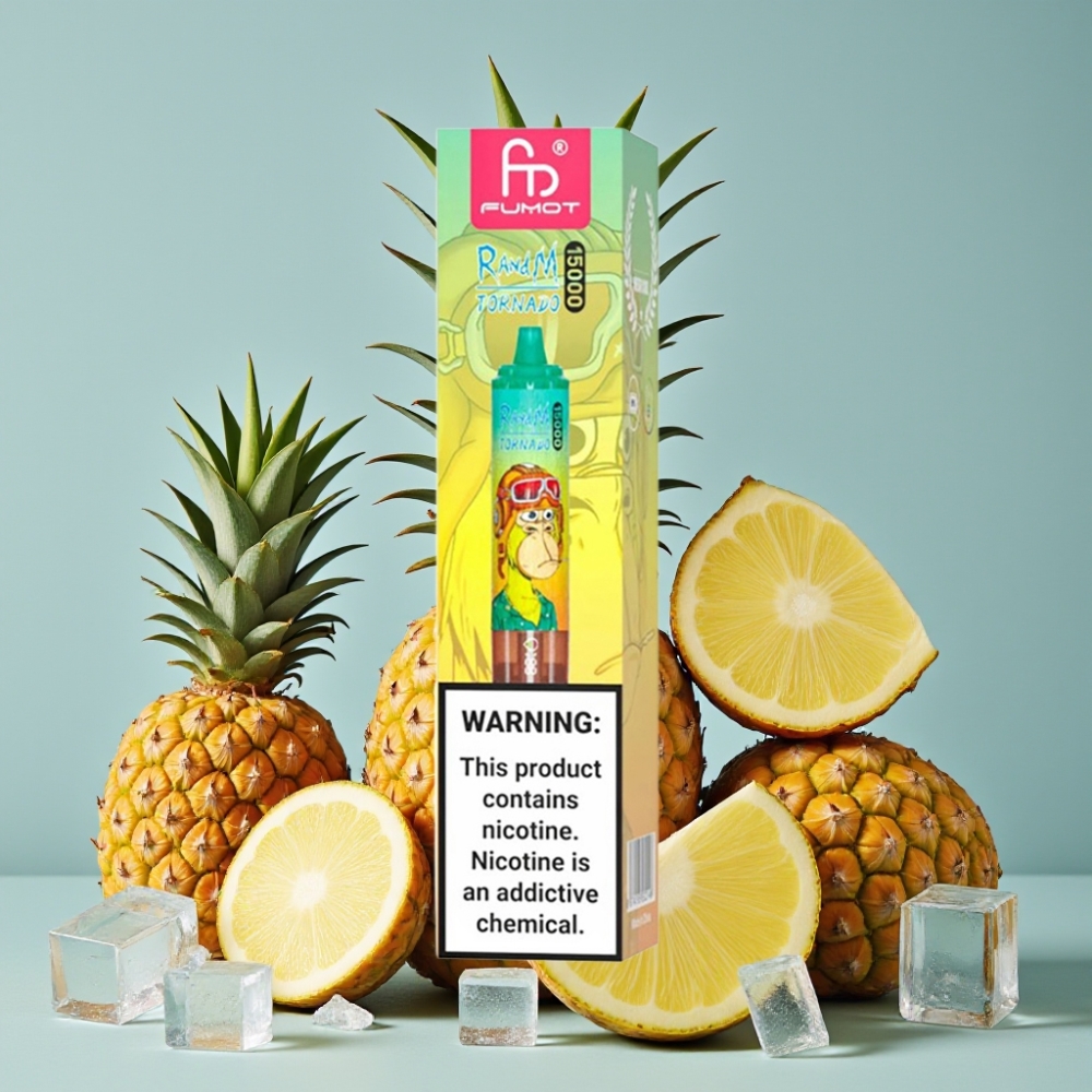 RandM Fumot Tornado 15000 Puffs 25ml 850mAh Pineapple Ice vape al por mayor España