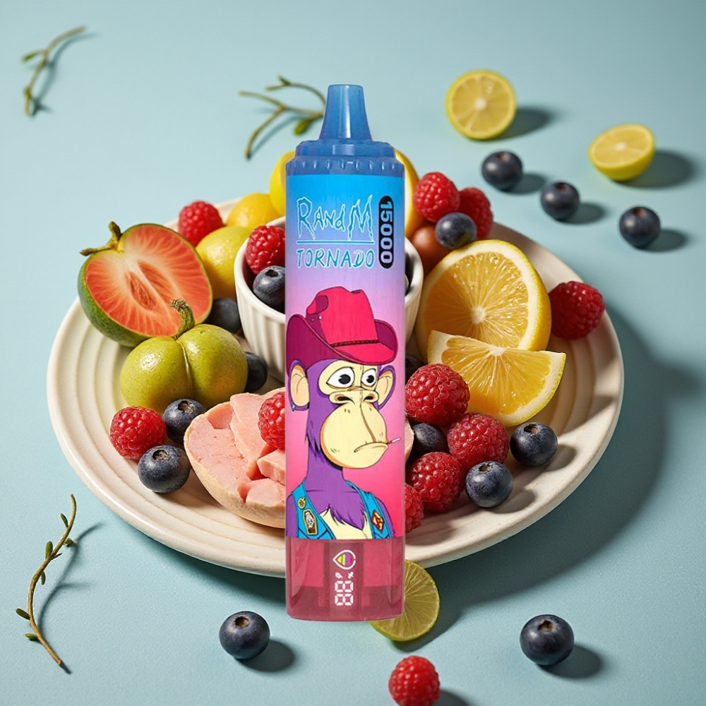 RandM Fumot Tornado 15000 Puffs 25ml 850mAh Tipo-C LCD Baya Mixta vape al por mayor España