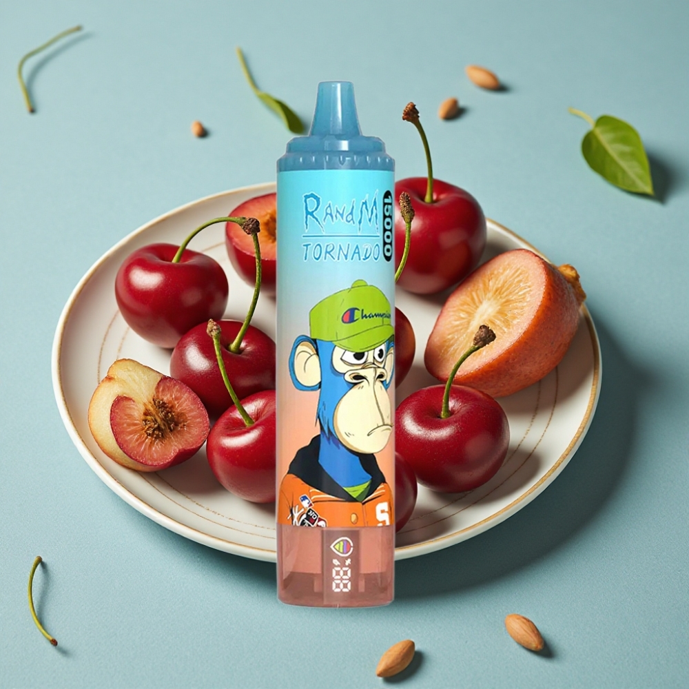 RandM Fumot Tornado 15000 Puffs LCD Tipo-C Recargable Cereza Cola vape al por mayor España