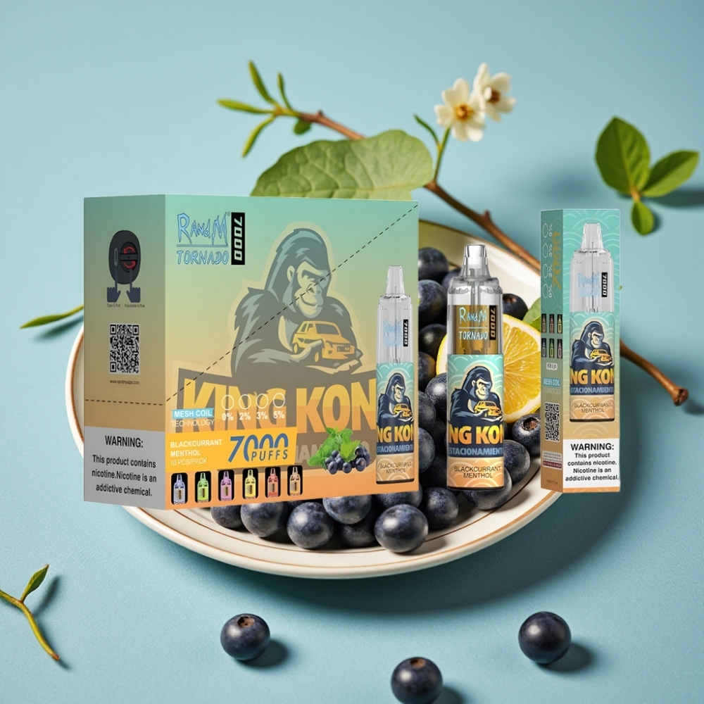 RandM Fumot Tornado 7000 Puffs 14ML E-liquid 850MAH Blackcurrant Menthol