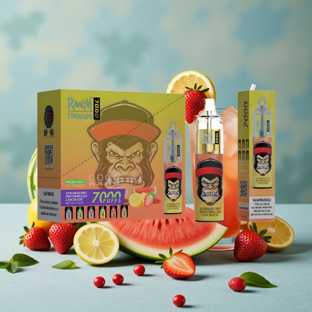 RandM Fumot Tornado 7000 Puffs 14ML E-liquid 850MAH Fresa Sandía Limonada