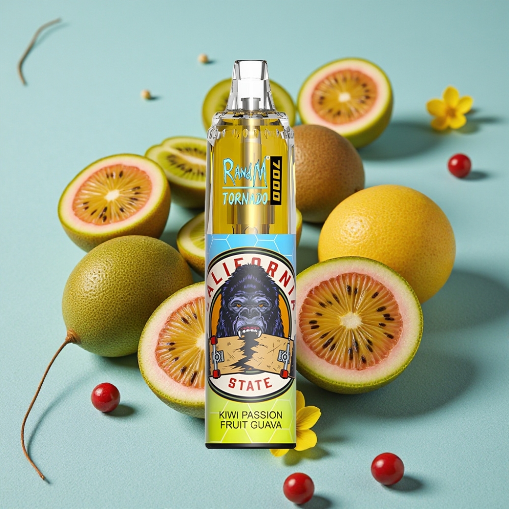 RandM Fumot Tornado 7000 Puffs 14ML E-liquid Kiwi Maracuyá Guayaba Disposable Vape