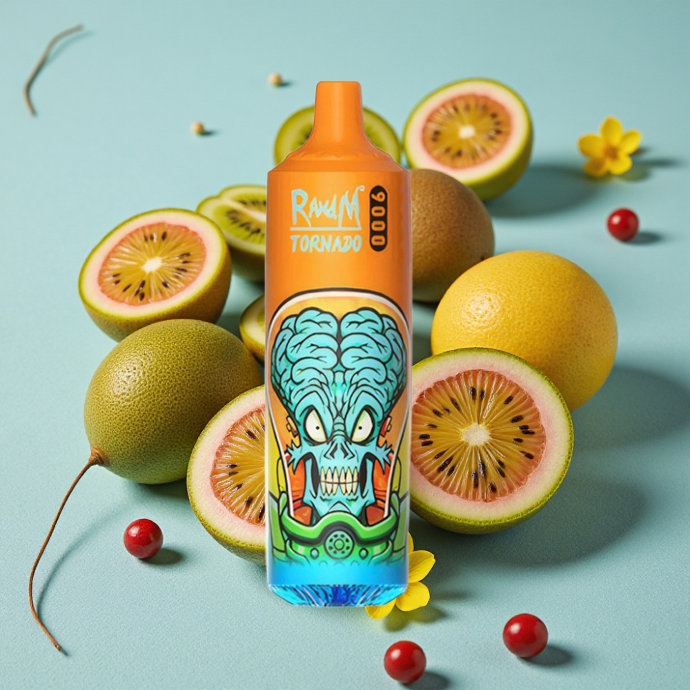 RandM Tornado 9000 Puffs 18 mL Vape Kiwi Maracuyá Guayaba RGB vape al por mayor España