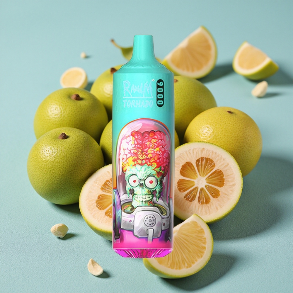 RandM Tornado 9000 Puffs Vape Desechable Guayaba Helada 18mL Pantalla RGB