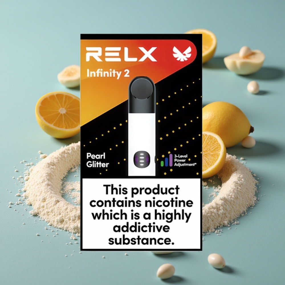 RELX Infinity 2 650 Puffs 1.9 ml Polvo Perla Acabado Metálico vape al por mayor España