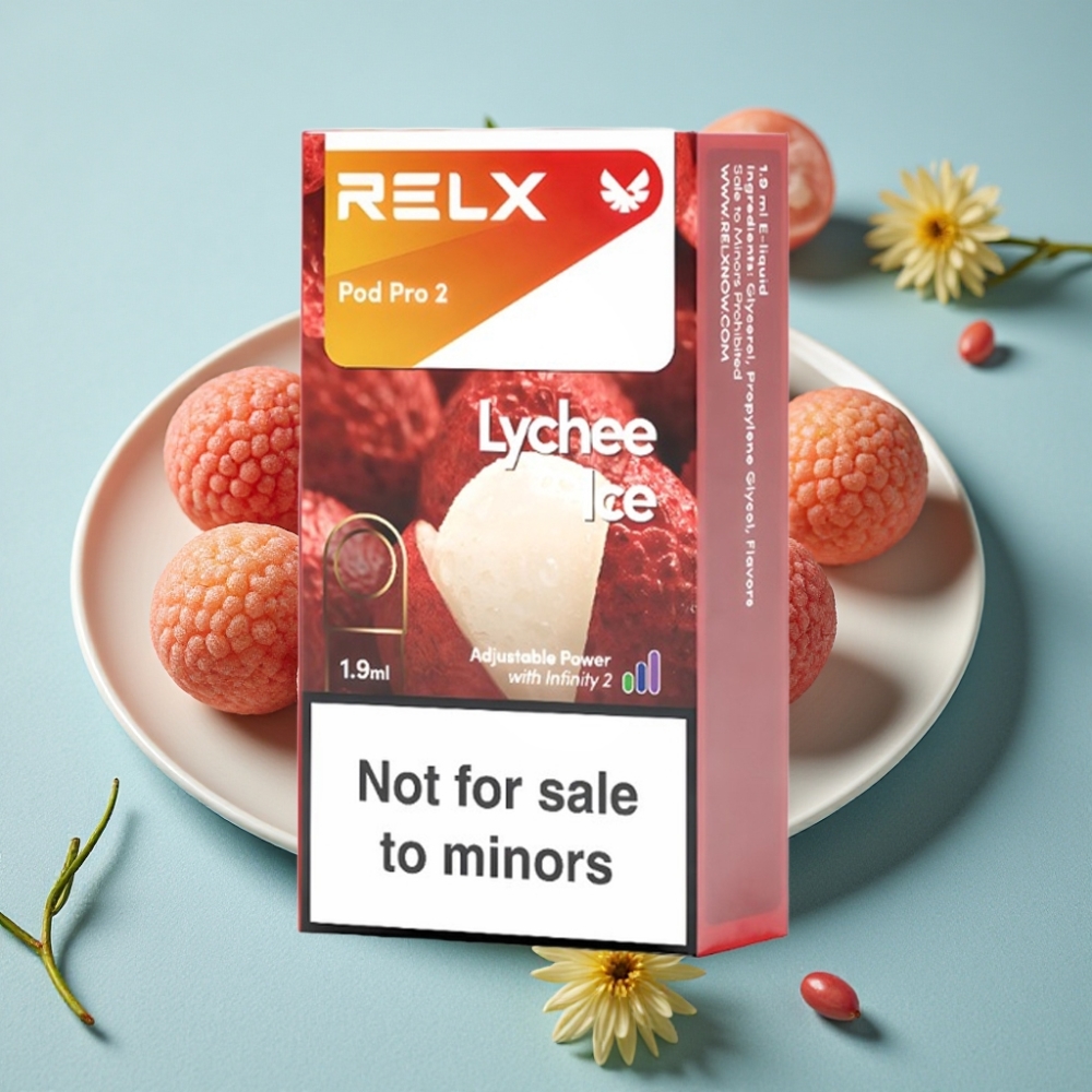 RELX Pod Pro 2 600 Puffs 0% Nicotina 1.9ml Lichi Hielo Modos Eco/Smooth/Boost