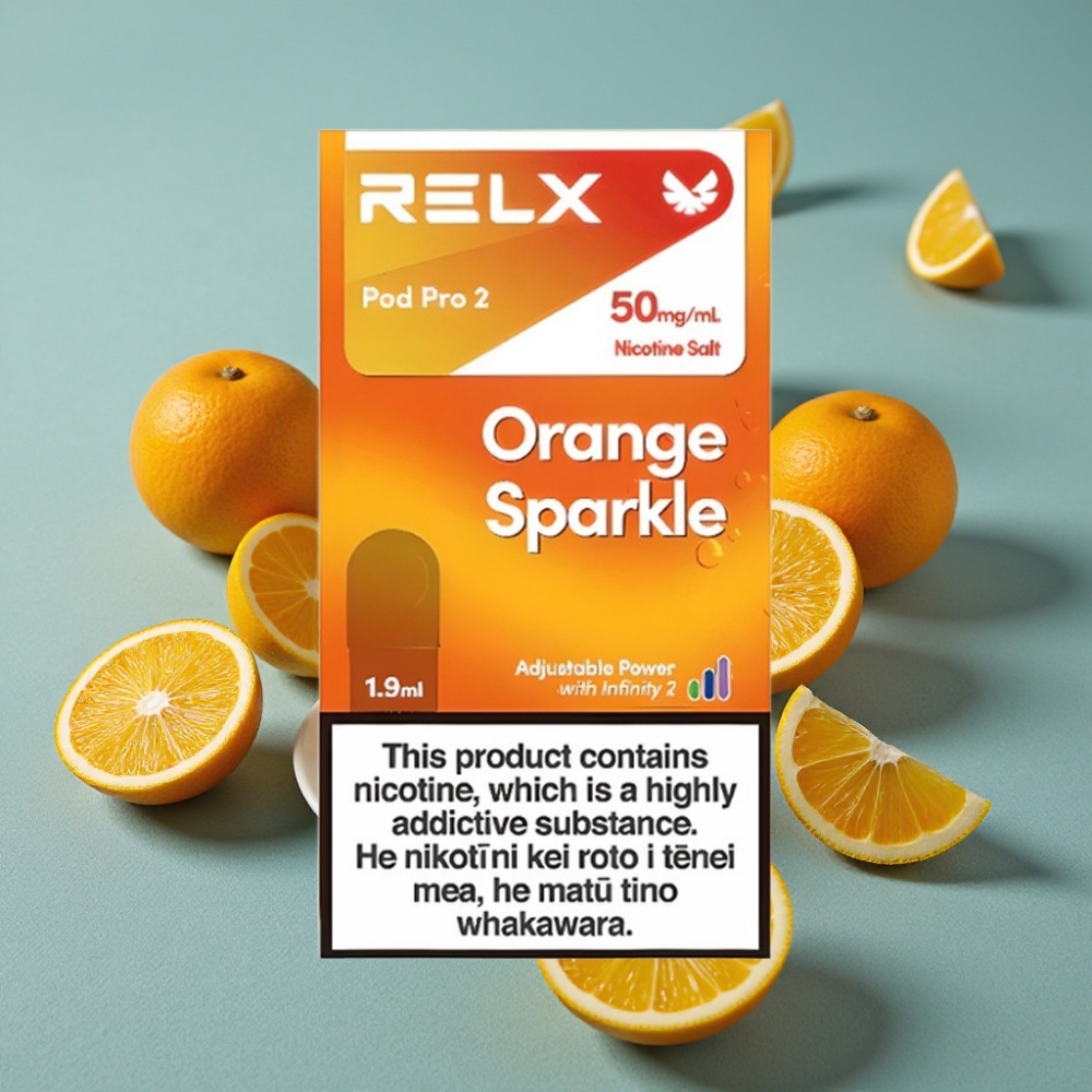 RELX Pod Pro 2 600 chupadas 5% nicotina 1.9ml Naranja Brillante vape al por mayor España