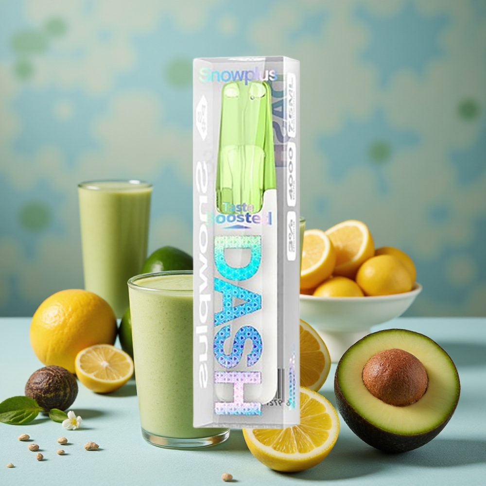 Snowplus Dash 4000 Puffs Dispositivo Desechable Batido de Matcha, Cerámica, 7.5 ml, 530 mAh
