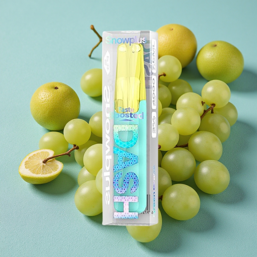 Snowplus Dash 4000 Puffs Dispositivo Desechable Uva Verde Atomizador Cerámico 7.5 ml