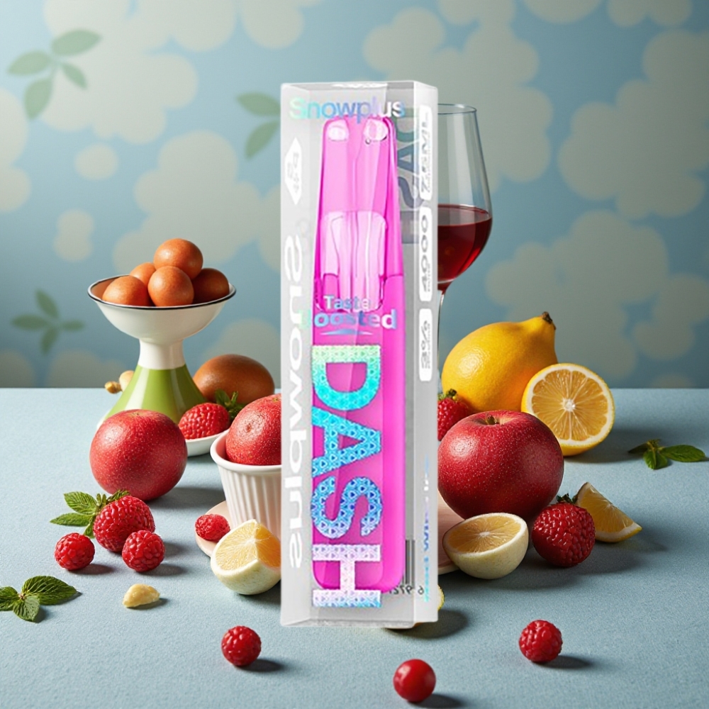 Snowplus Dash 4000 Puffs Dispositivo Desechable Vino Tinto Helado Cerámico 7.5 ml 5%