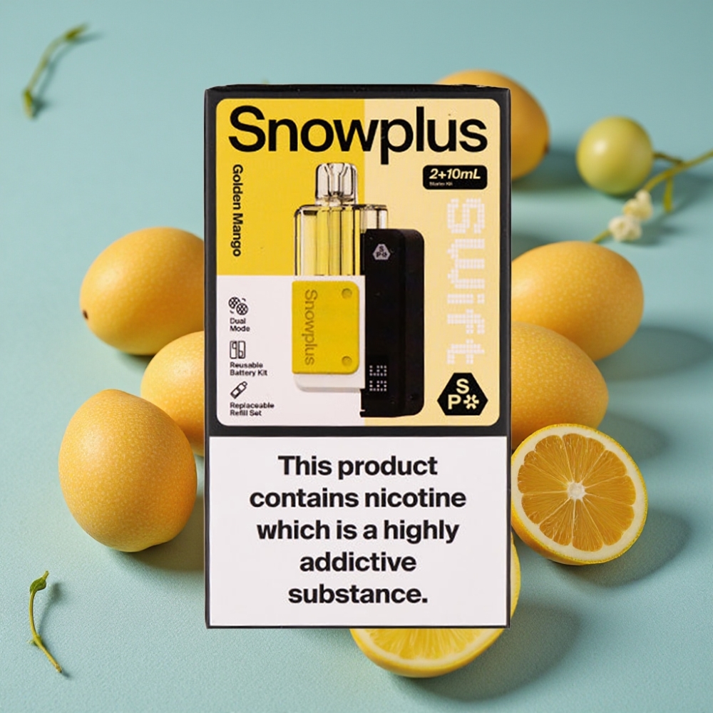 Snowplus Swift 5000 Puffs Dual Mesh Pod Kit Mango Dorado 1000mAh vape al por mayor España
