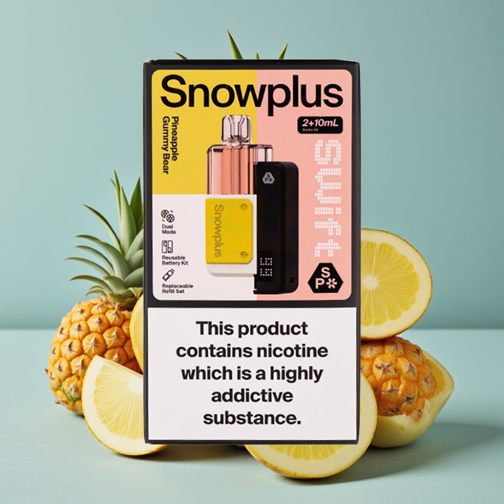 Snowplus Swift 5000 Puffs Prefilled Pod Kit 1000 mAh Dual Mesh Osito de Goma Piña