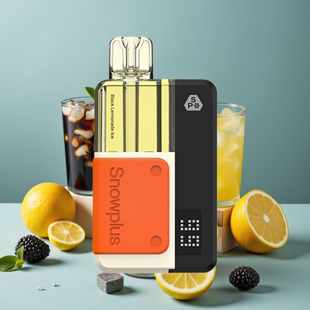 Snowplus Swift 5000 Puffs Prefilled Pod Kit Black Lemonade Ice 1000 mAh Dual Mesh