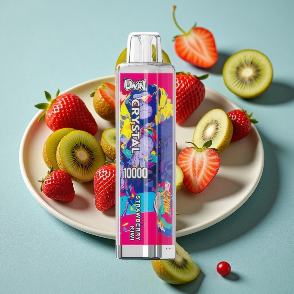 UWIN Crystal 10000 Puffs 18ml Fresa Kiwi RGB 0%-5% Nicotina Tipo-C