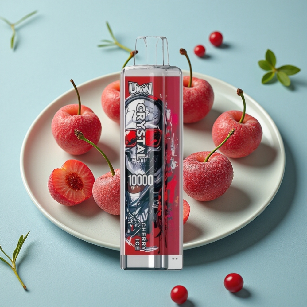 UWIN Crystal 10000 Puffs 18ml Recargable RGB Cereza Helada vape al por mayor España
