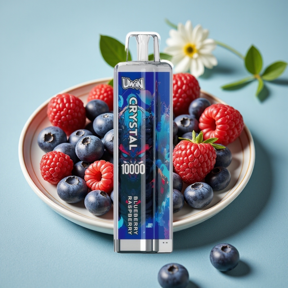 UWIN Crystal 10000 Puffs Desechable Vape Arándano Frambuesa 18ml RGB