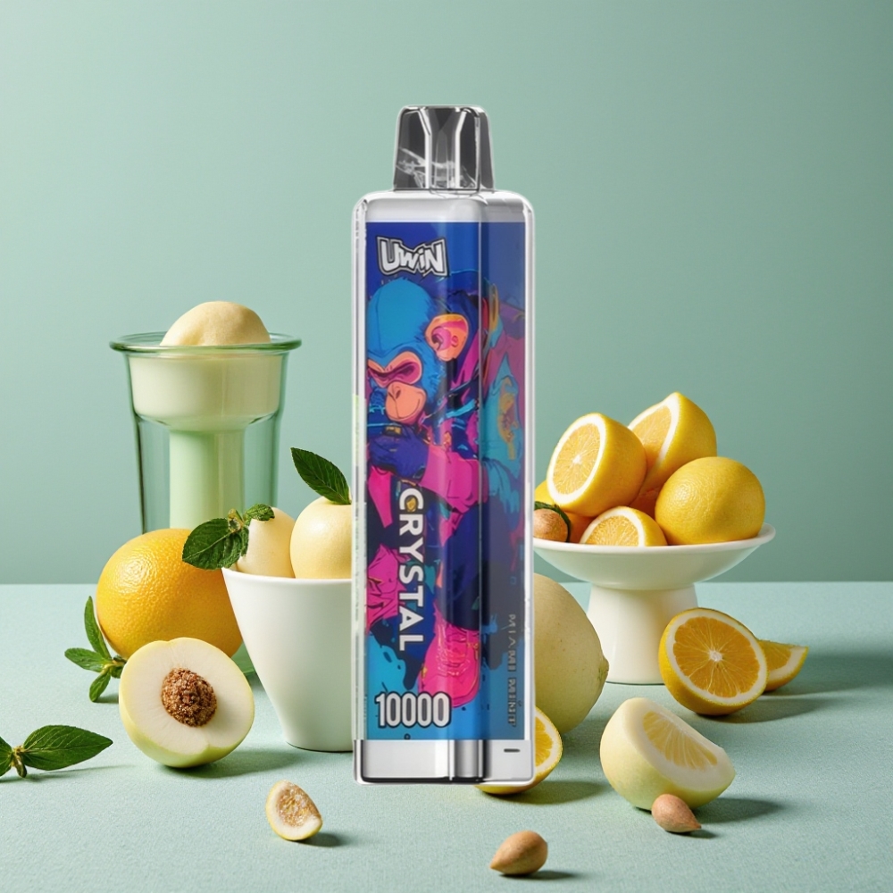 UWIN Crystal 10000 Puffs Dispositivo Vape Recargable Miami Menta RGB 18ml Tipo-C