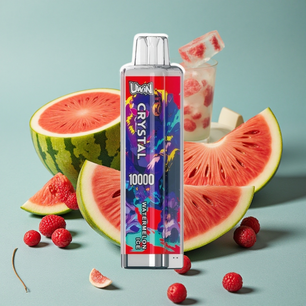 UWIN Crystal 10000 Puffs Vape Desechable Sandía Helada, 18ml, RGB, Tipo-C