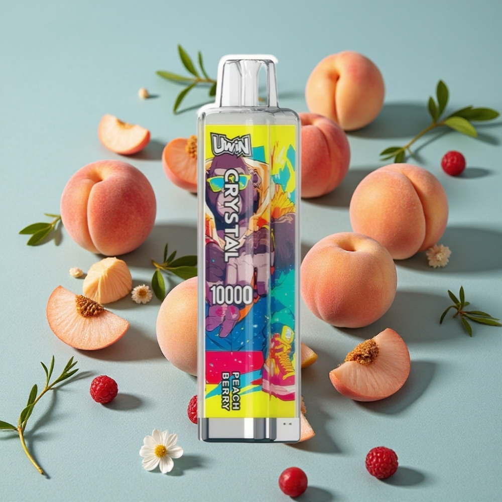 UWIN Crystal 10000 Puffs Vape Durazno Baya 18ml RGB 0.8 Ohm vape al por mayor España
