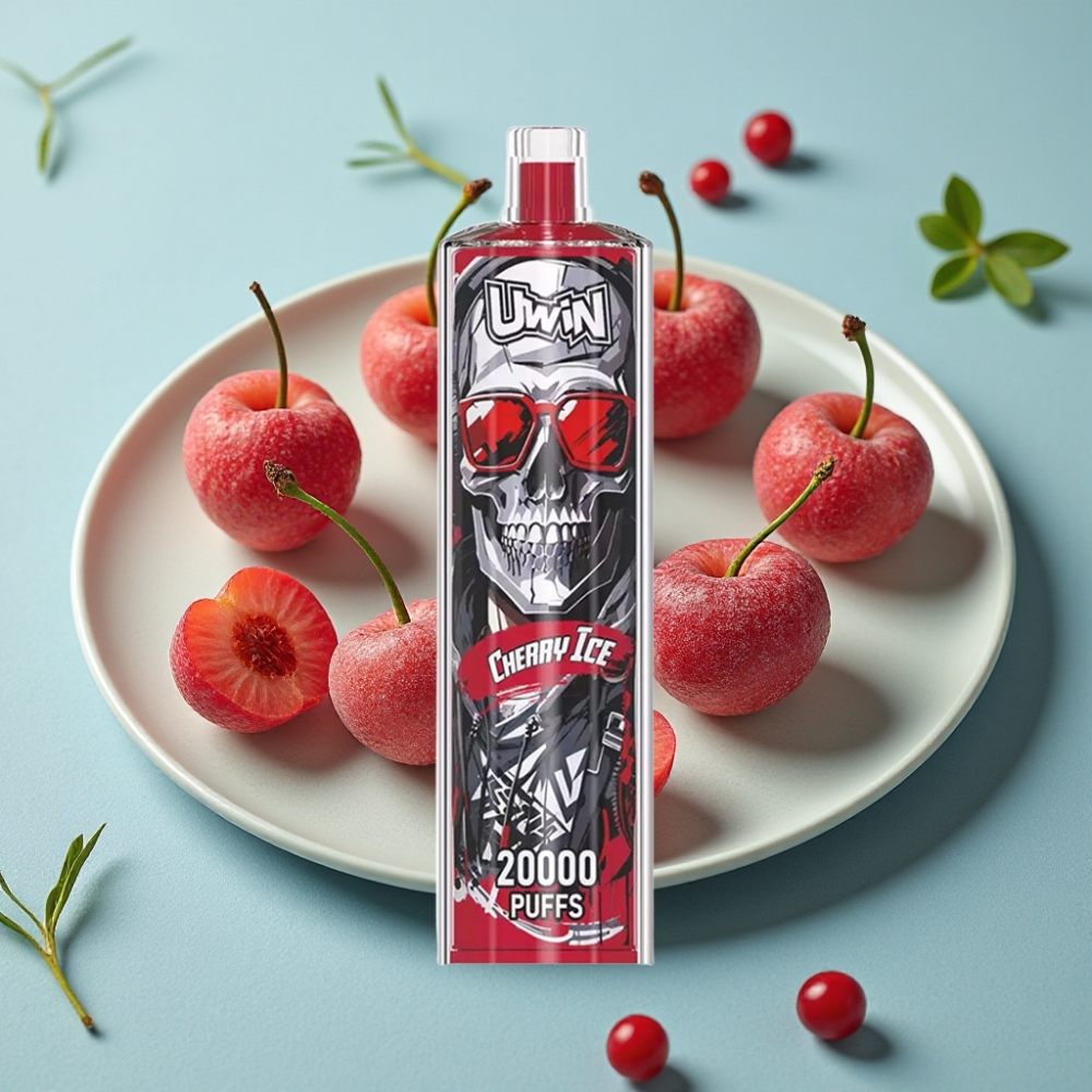 Uwin Shisha Crystal 20000 Puffs 22ml Cereza Hielo Tipo-C Malla vape al por mayor España