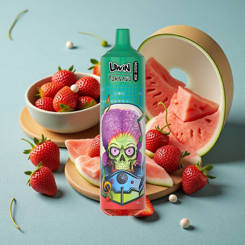 Uwin Tornado 35K Fresa Sandía Batería 600mAh Carga Tipo-C vape al por mayor España