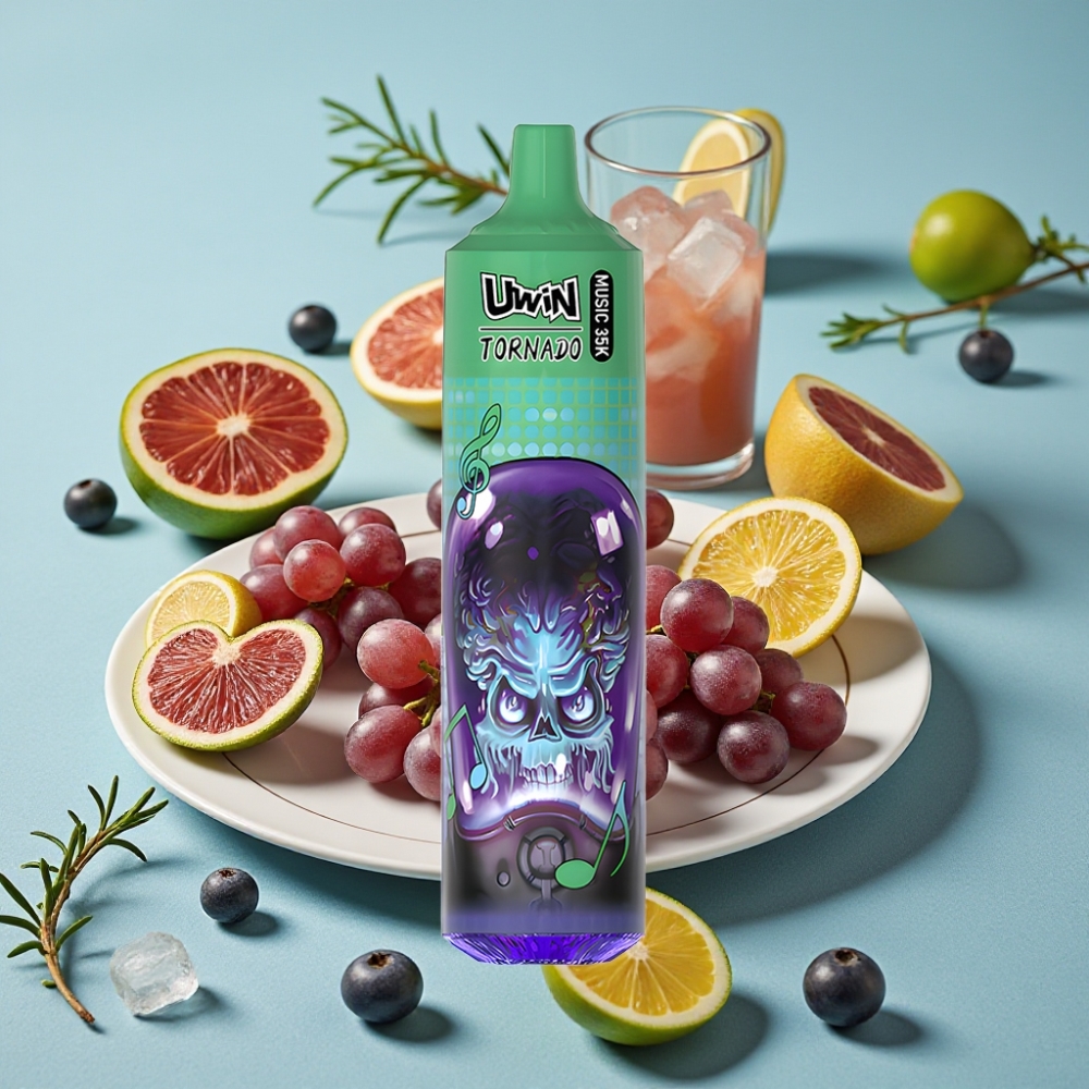 Uwin Tornado 35K Music 35.000 puffs Recargable 600mAh Uva Hielo vape al por mayor España