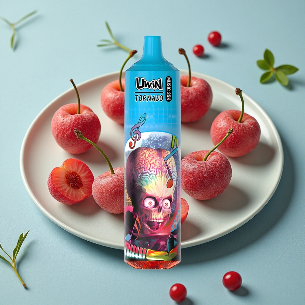 Uwin Tornado 35K Music Recargable 600mAh Tipo-C Cereza Hielo vape al por mayor España