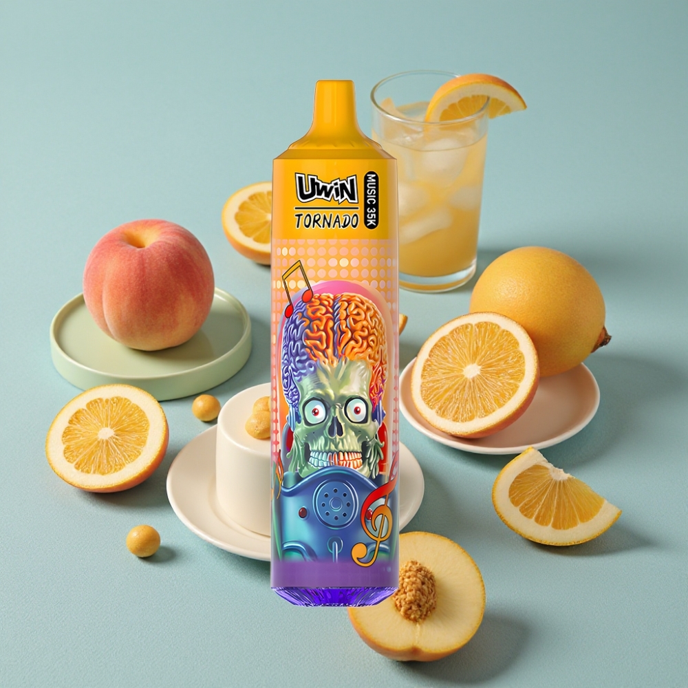 Uwin Tornado 35K Recargable 600mAh Tipo-C Duraznito Helado vape al por mayor España