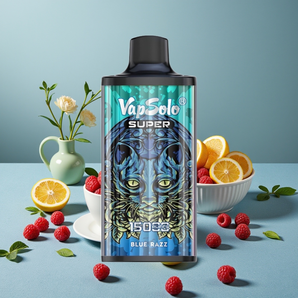 Vapsolo Super 15000 Puffs 40ml Blue Razz 850mAh Type-C vape al por mayor España