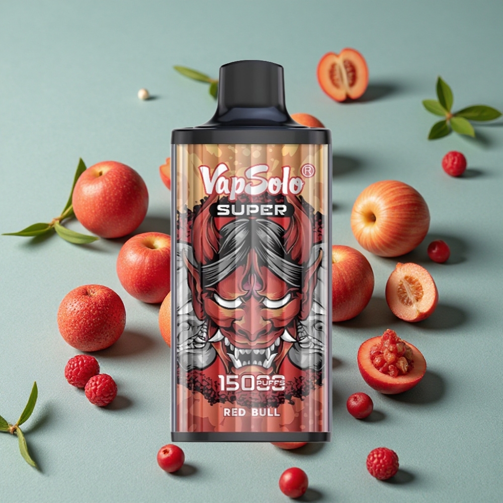 Vapsolo Super 15000 Puffs Desechable 40ml Sabor Toro Rojo 850mah Tipo-C
