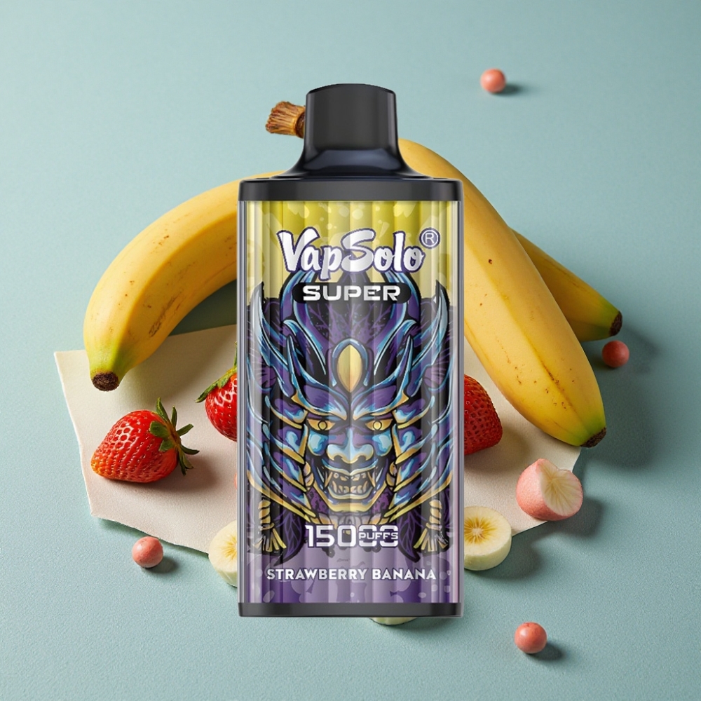 Vapsolo Super 15000 Puffs Fresa Plátano 40ml 850mAh Type-C vape al por mayor España