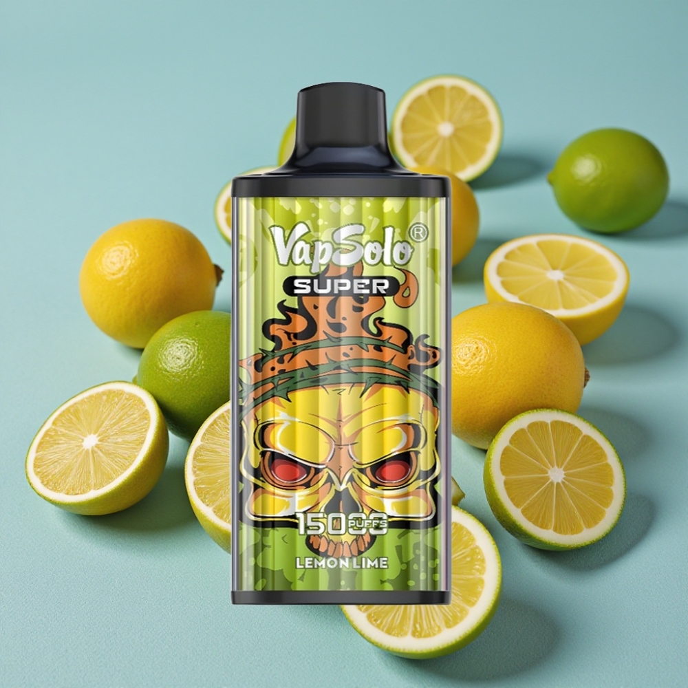 Vapsolo Super 15000 Puffs Lima Limón 40ml 850mAh Tipo-C vape al por mayor España