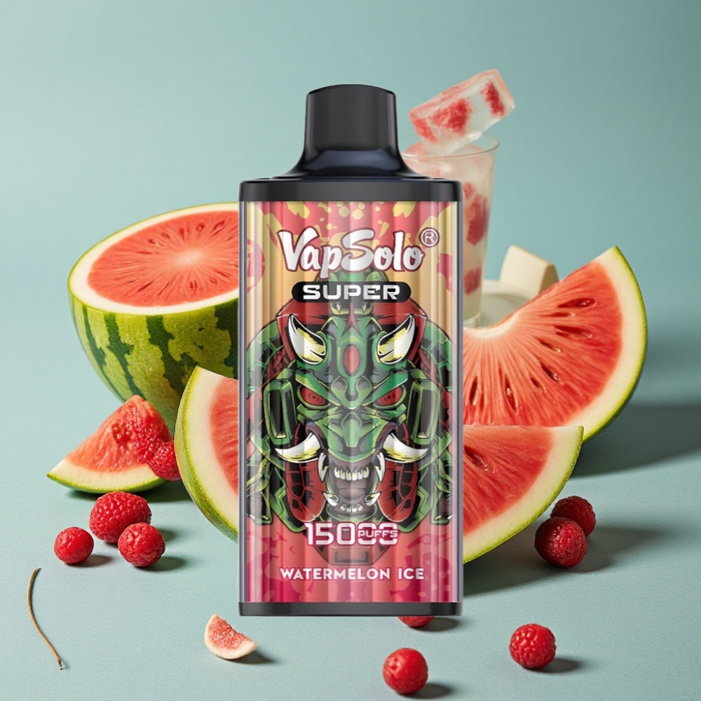 Vapsolo Super 15000 Puffs Vape Desechable Sandía Helada 40ml 850mAh Tipo-C