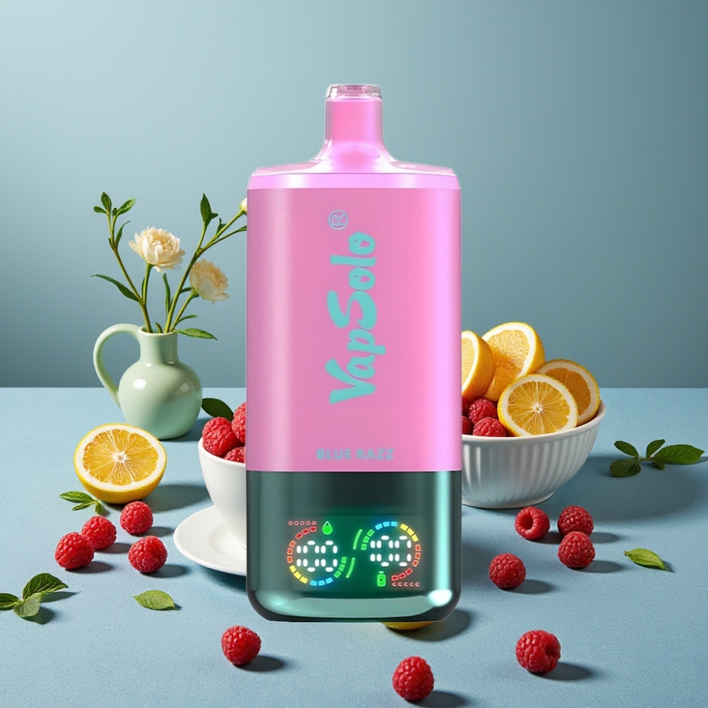 VapSolo Triple 30000 Puffs 40ml 3 Tanques Blue Razz Tipo-C vape al por mayor España